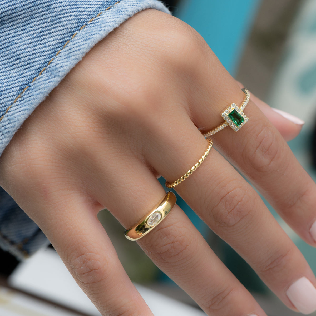 Minimalist Dome Ring, Gold Ring, Chunky Ring, Statement Ring, Signet Ring, Dainty Ring, Minimalist Ring, Stackable Ring, Gift for Her