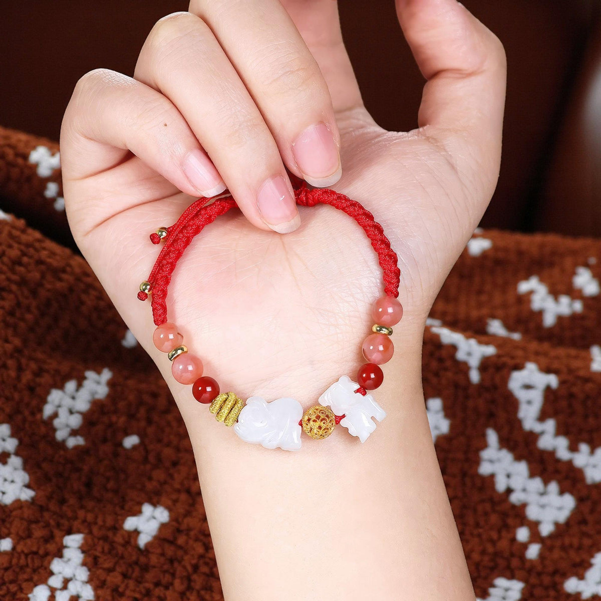 2026 Zodiac Energy Amulet, Red String Protection Bracelet, Manifestation Jewelry, Year of the Horse Talisman