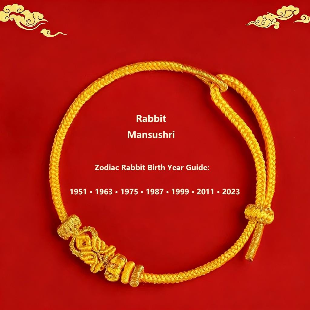 2027 Tai Sui Red String Bracelet, Zodiac Protection Amulet, Handwoven Lucky Knot, Temple Blessed Chinese Red String, Goat Rat Ox Dog