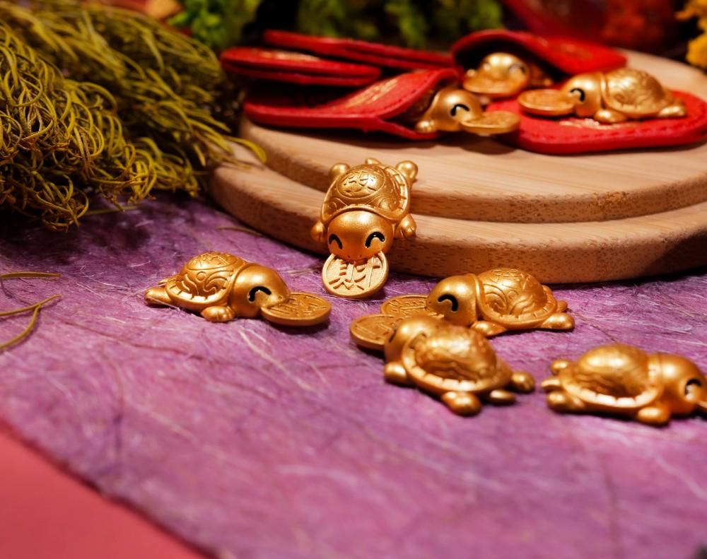 Money Biting Turtle Feng Shui Talisman - 2026 Lucky Turtle Charm, Temple Blessed Brass Tortoise, Year of The Horse Prosperity Amulet