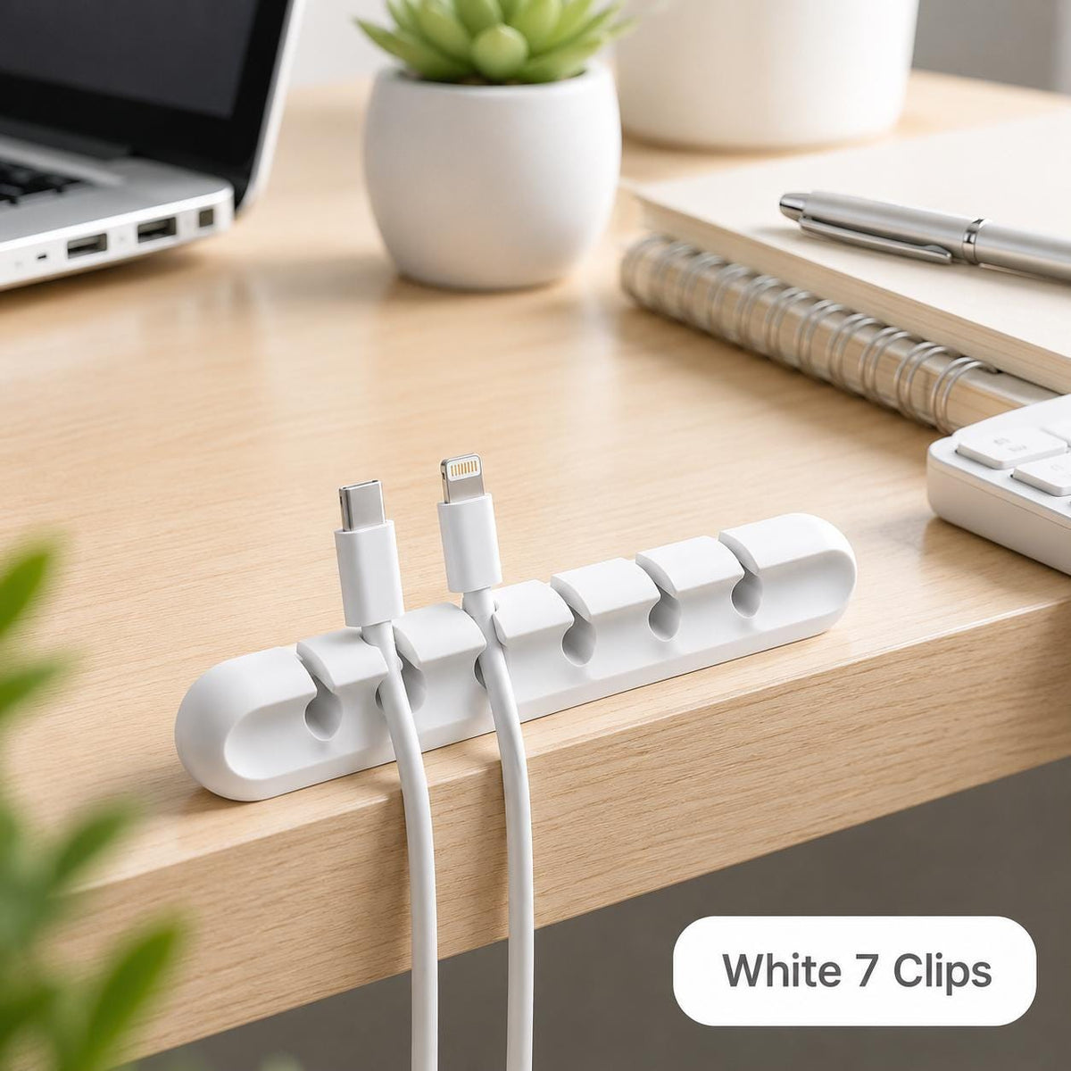 Cable Holder Clips, Adhesive Cord Organizer, Desk Wire Management for USB Charging Cable Nightstand