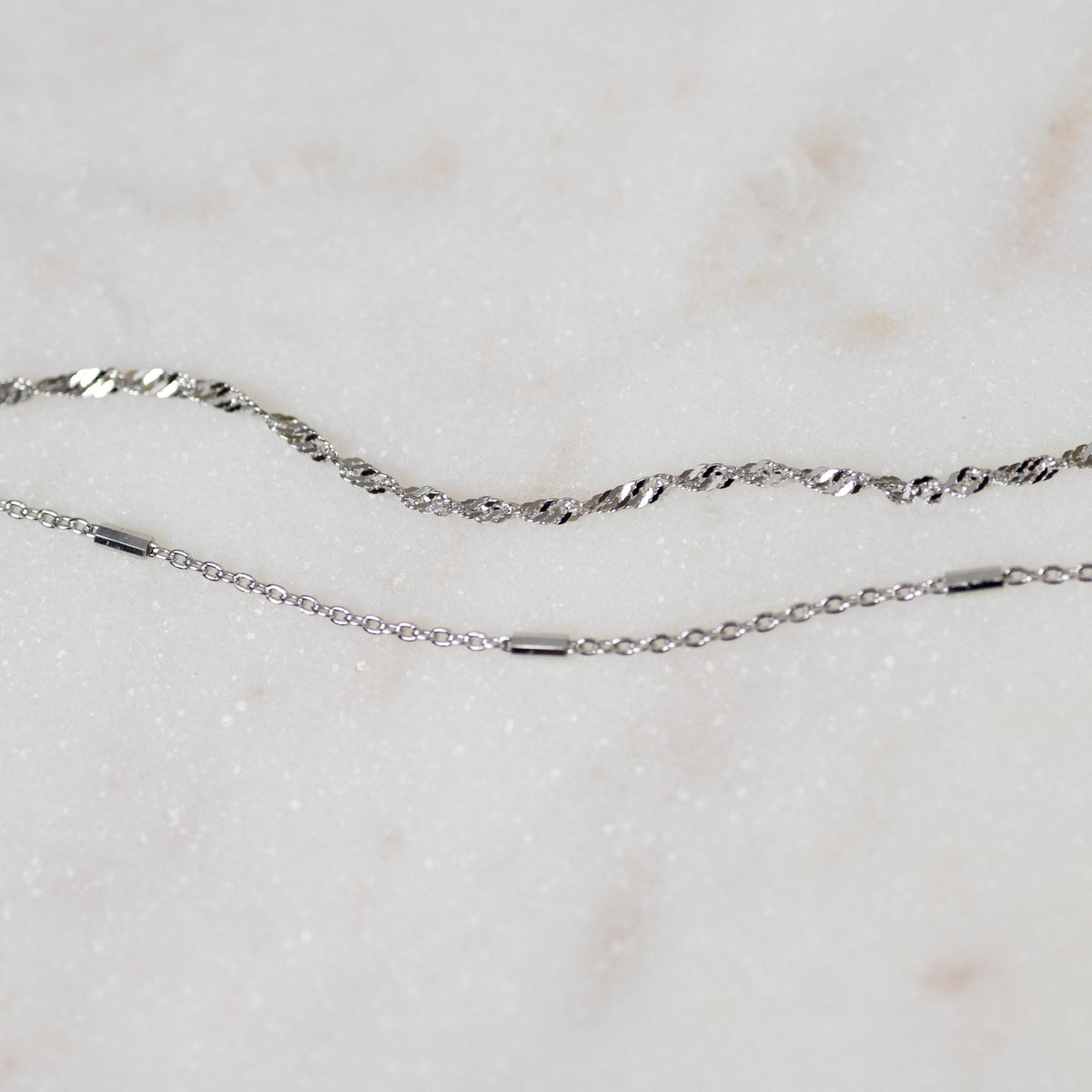 Two Delicate Bracelets Set, Dainty Bracelet Set, Two Minimalist Bracelets, Delicate Bracelet, Gift for her, Gold Bracelet, Silver Bracelet