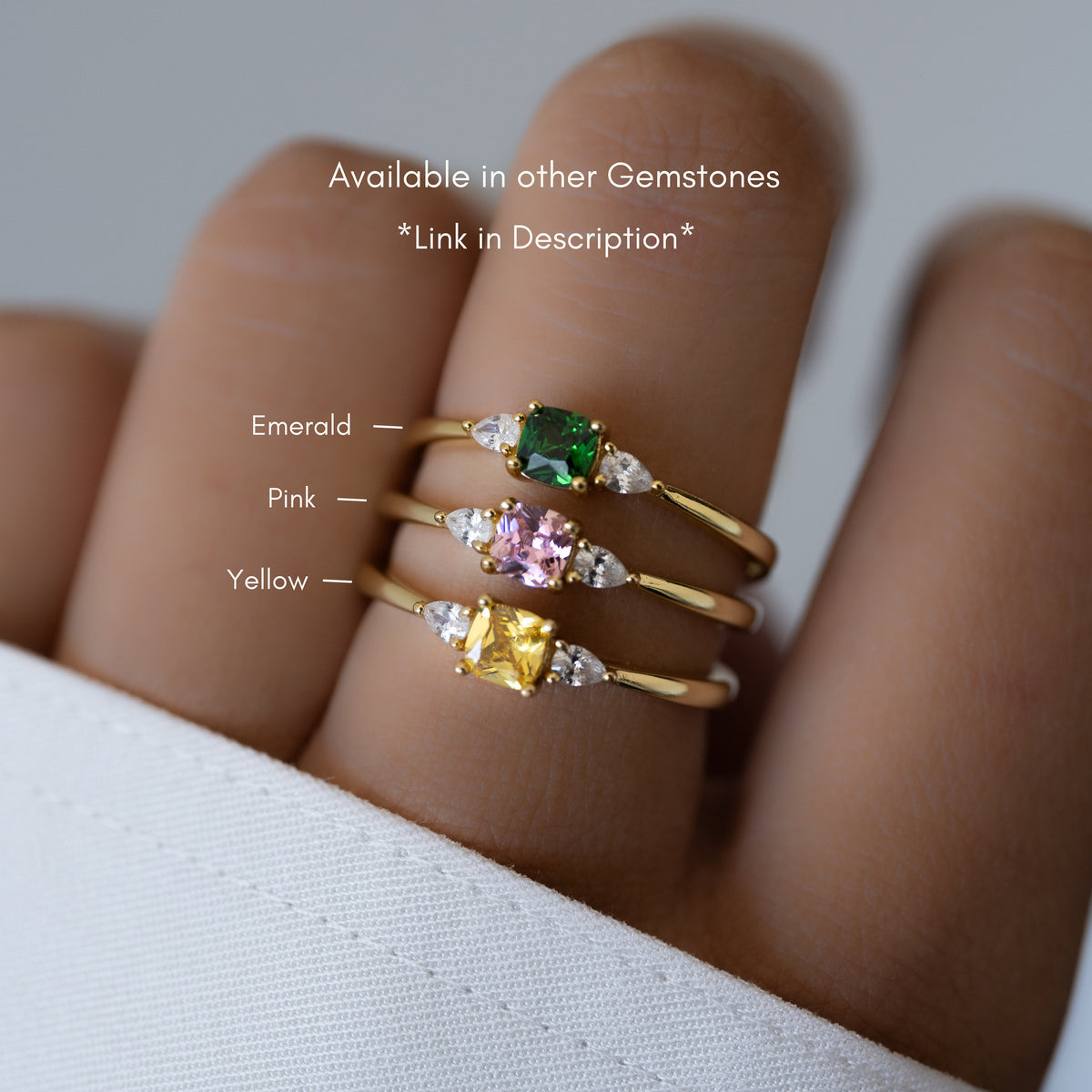 Dainty Emerald Ring, Emerald Stacking Ring, May Birthstone, Minimalist Emerald Ring, Gift for Her, Gemstone Ring, Promise Ring, Dainty Ring