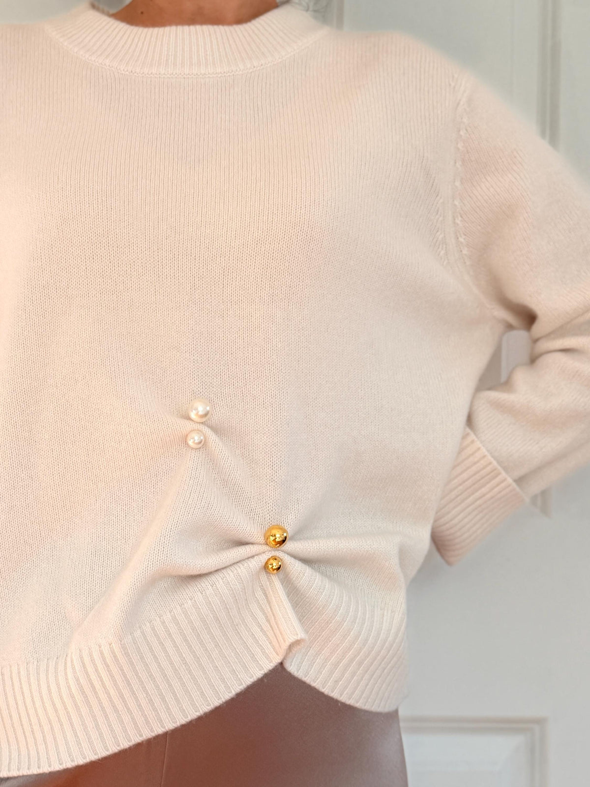 Elegant Gold Pearl Styling Pins | Brooch Scarf & Blouse Fasteners Set of 6