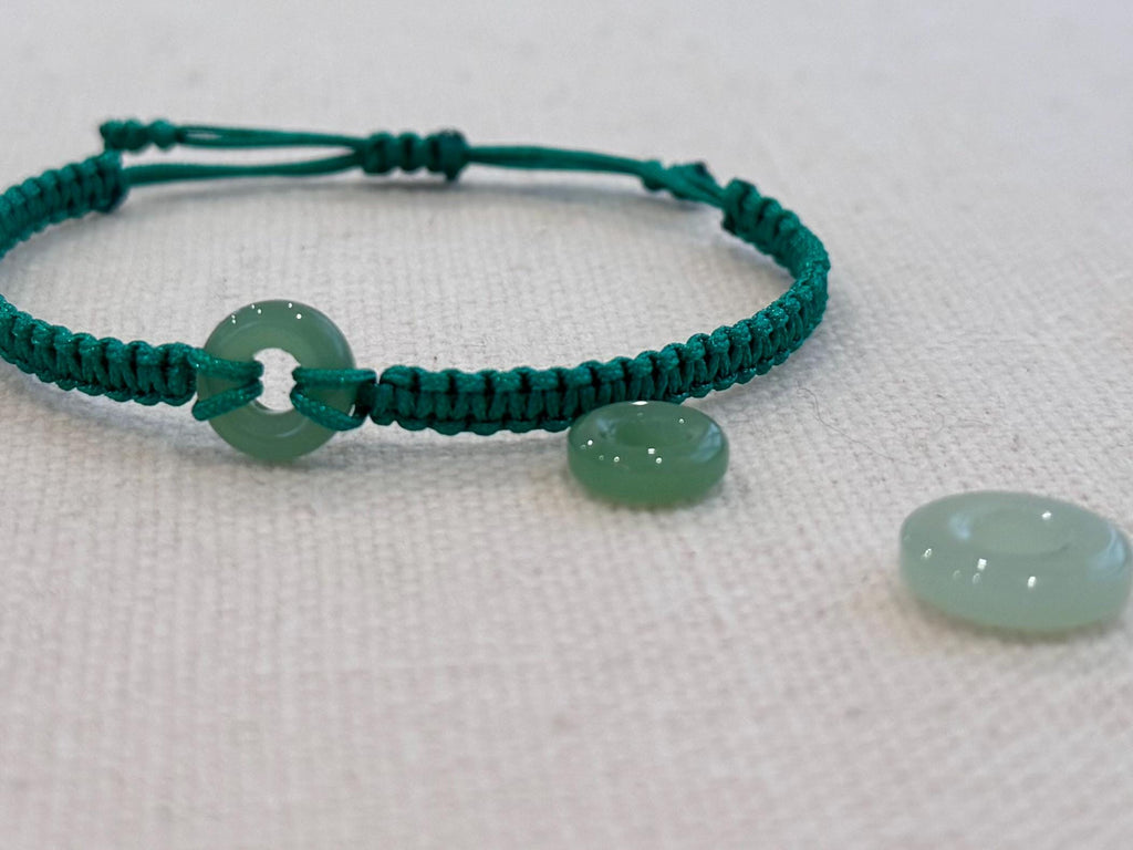 Custom Peaceful Jade String Bracelet Adjustable Lucky Charm Braccelets Anklets