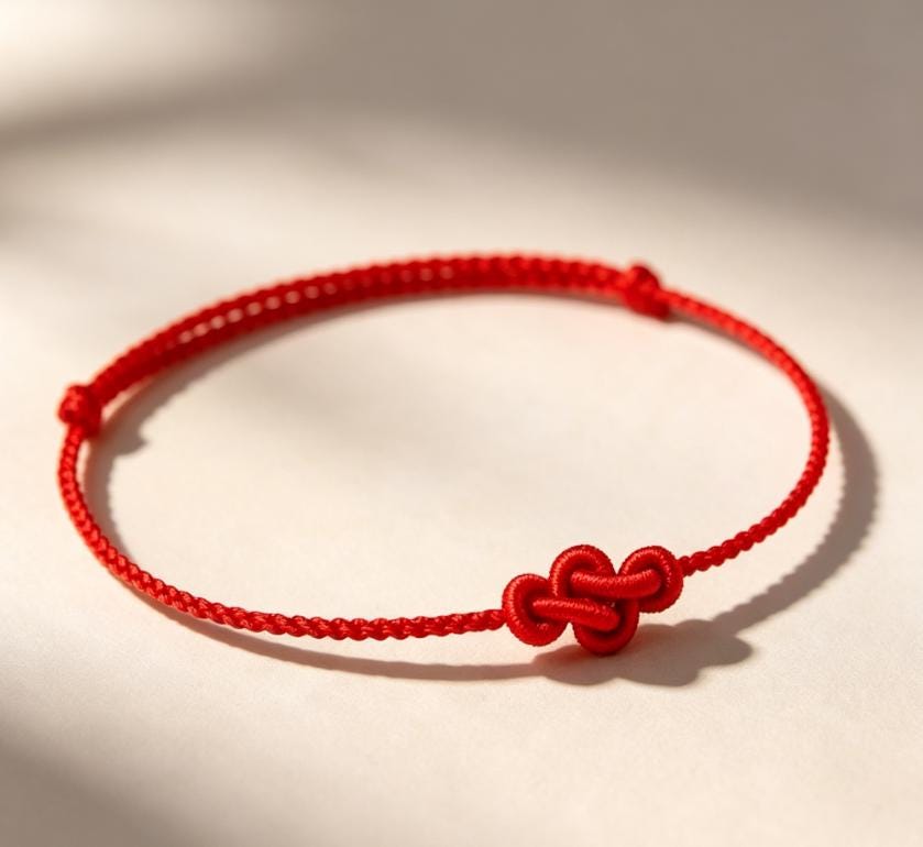 Red String Bracelet, Lucky Red Bracelet,Chinese Knot Bracelet, Minimalist Cord Jewelry, Adjustable Handmade Red Cord Bracelet,Good Luck Gift