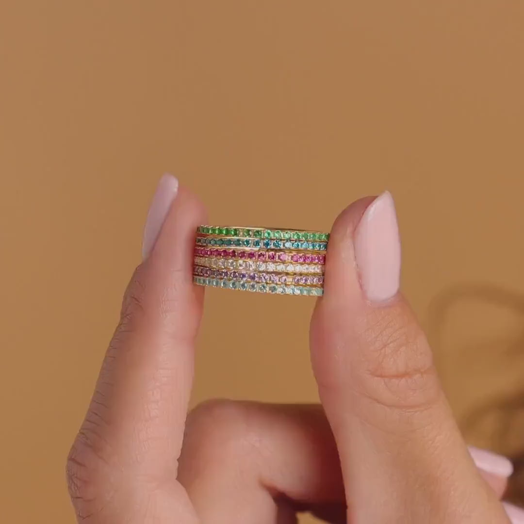 Birthstone Eternity Ring